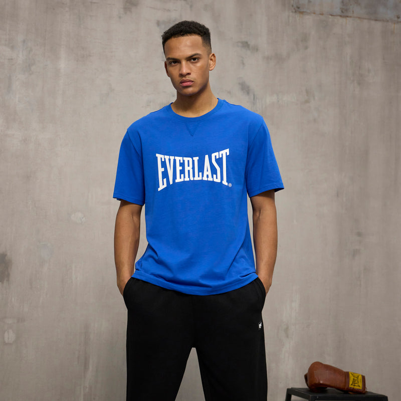 T-Shirt - Everlast - 'Oversized Iconic Maximized Logo Tee' - Blue