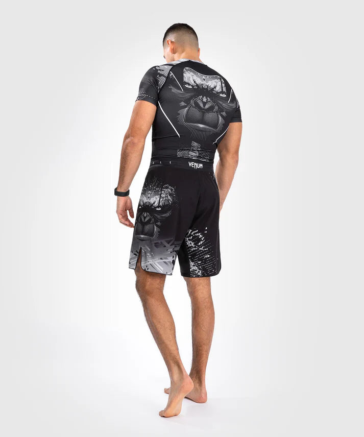 Fightshorts - Venum - 'Gorilla Jungle' - Musta/Valkoinen