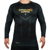Rash Guard - Ground Game - Gold 2.0 - Pitkähihainen, Musta/Kulta
