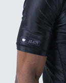 Rash guard - Kingz - Kore - Lyhythihainen, musta