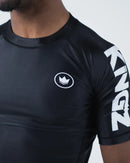 Rash guard - Kingz - Kore - Lyhythihainen, musta