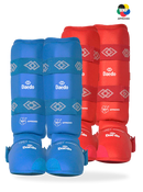 Karate jalka- ja säärisuojat - Deado - WKF, Sininen ja Punainen