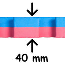 Palapelitatami - Budo Nord - 4 cm - Sininen-Punainen