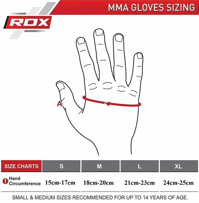 MMA Hanskat - RDX - 'F12' - Punainen