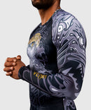 Rashguard - Venum - Wolf Atak - Pitkä hihainen, Musta/Harmaa