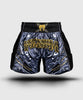 Muay Thai shortsit - Venum - Wolf Atak, Musta/Harmaa