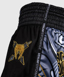 Muay Thai shortsit - Venum - Wolf Atak, Musta/Harmaa