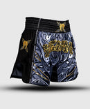 Muay Thai shortsit - Venum - Wolf Atak, Musta/Harmaa