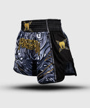 Muay Thai shortsit - Venum - Wolf Atak, Musta/Harmaa