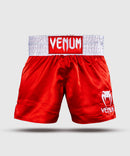 Muay Thai Shortsit - Venum - Classic, Punainen/Valkoinen