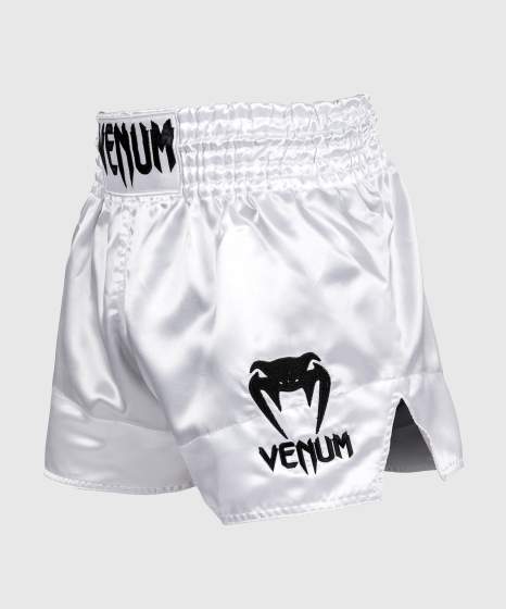 Muay Thai-Shortsit - -  Venum - Classic - Valkoinen/Musta