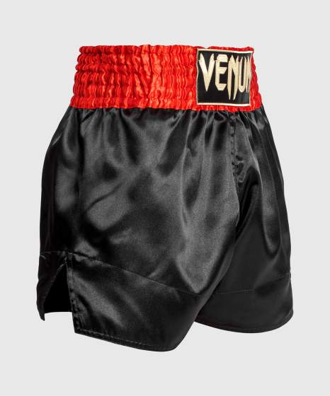 Muay Thai Shortsit - Venum - Classic - Punainen/Musta/Kulta