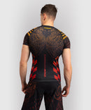 Rashguard - Venum - Quetzal Fury - Lyhythihainen, Musta/Punainen/Oranssi
