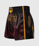 Muay Thai shortsit - Venum - Quetzal Fury - Musta/Punainen/Oranssi