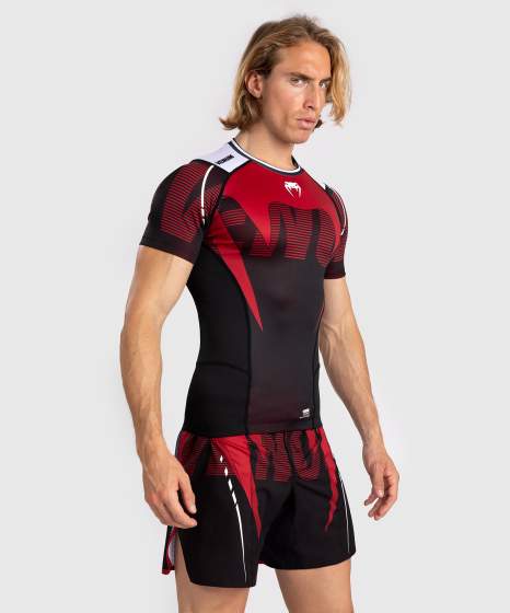 Rash Guard - Venum - Adrenaline - Lyhythihainen - Punainen