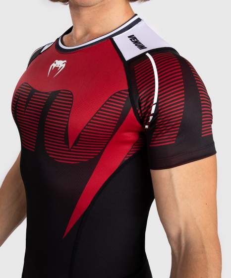 Rash Guard - Venum - Adrenaline - Lyhythihainen - Punainen