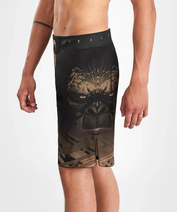 Fightshorts - Venum - 'Gorilla Jungle' - Musta/Hiekka