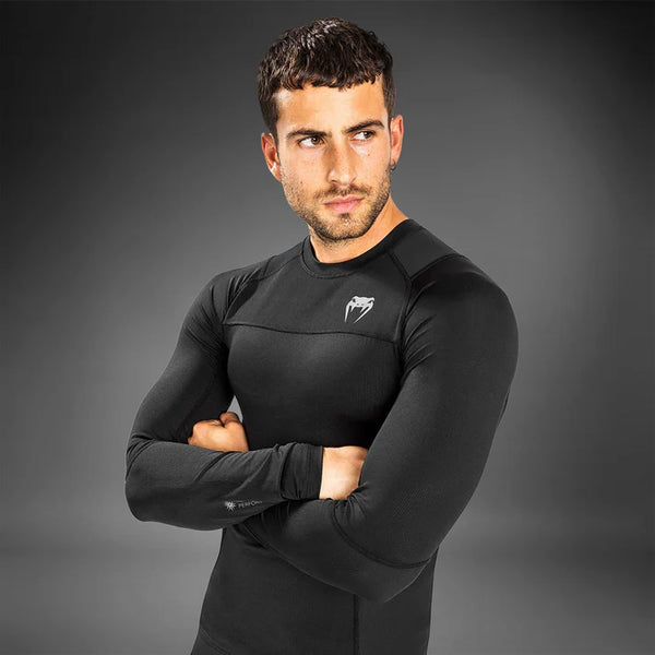 Rash Guard - Venum - G-Fit Air - Pitkähihainen, Musta