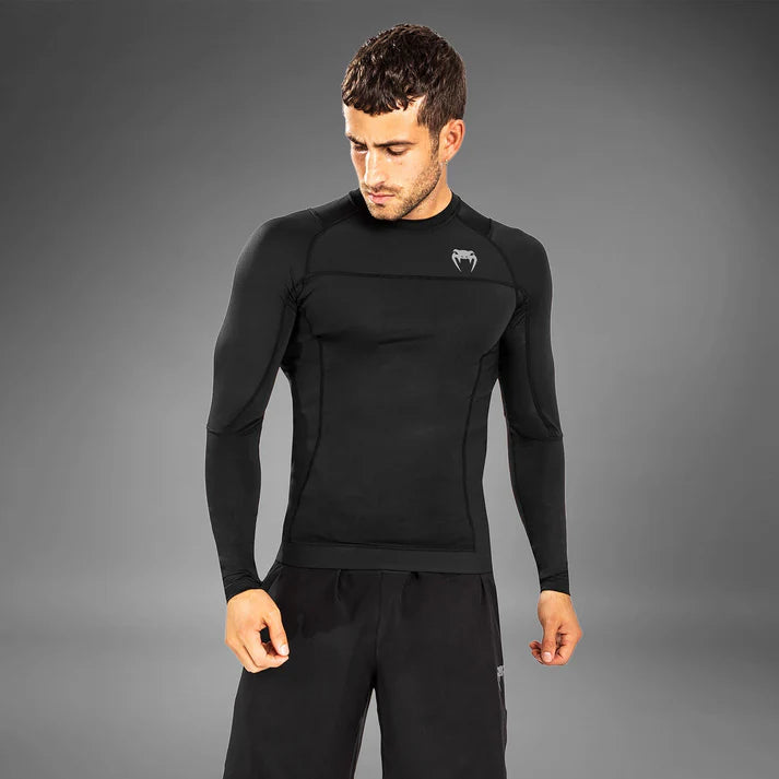 Rash Guard - Venum - G-Fit Air - Pitkähihainen, Musta