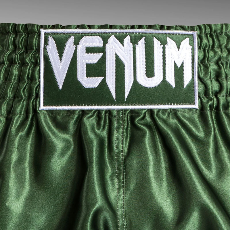 Muay Thai Shortsit - Venum - Classic, Khaki/Valkoinen