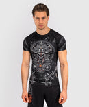 Rashguard - Venum - Gladiator 5.0 - Lyhythihainen - Musta/Hopea