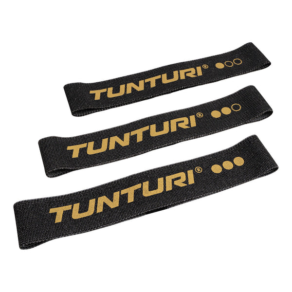 Vastuskuminauhasetti - Tunturi - Textile, 3 kappaletta