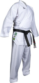 Green Karate-Gi - Hayashi - 'Premium Kumite' - White/white embroidery