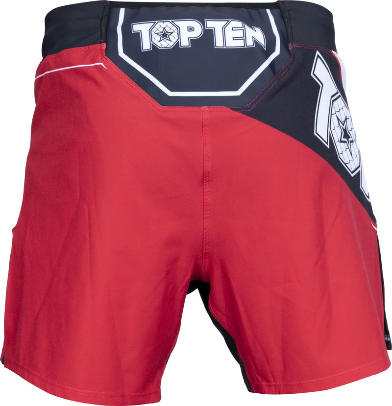 MMA-Shortsit - TOP TEN - 'Fight Team' - Punainen