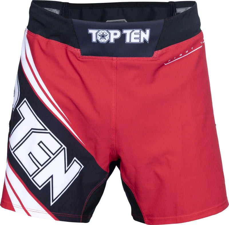 MMA-Shortsit - TOP TEN - 'Fight Team' - Punainen