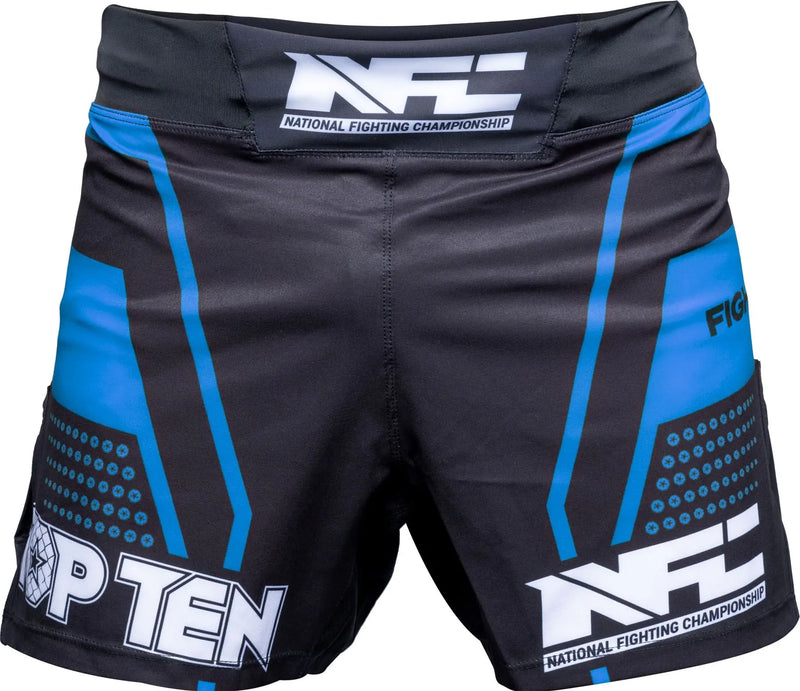 MMA-Shortsit - TOP TEN - 'NFC' - Musta/Sininen