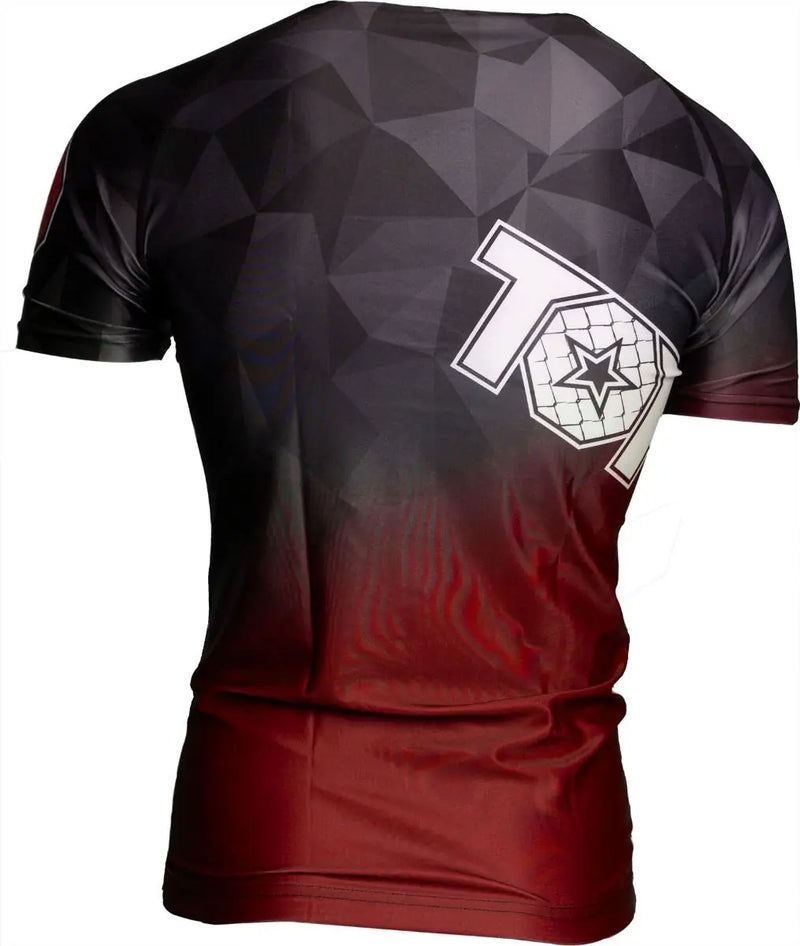 Rash Guard - TOP TEN - 'PRISM' - Punainen