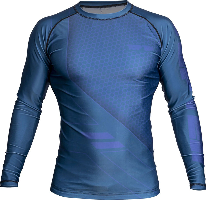 Rash Guard - TOP TEN - 'COMBat' - Pitkähihainen - Sininen