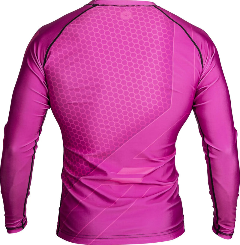 Rash Guard - TOP TEN - 'COMBat' - Pitkähihainen - Pinkki