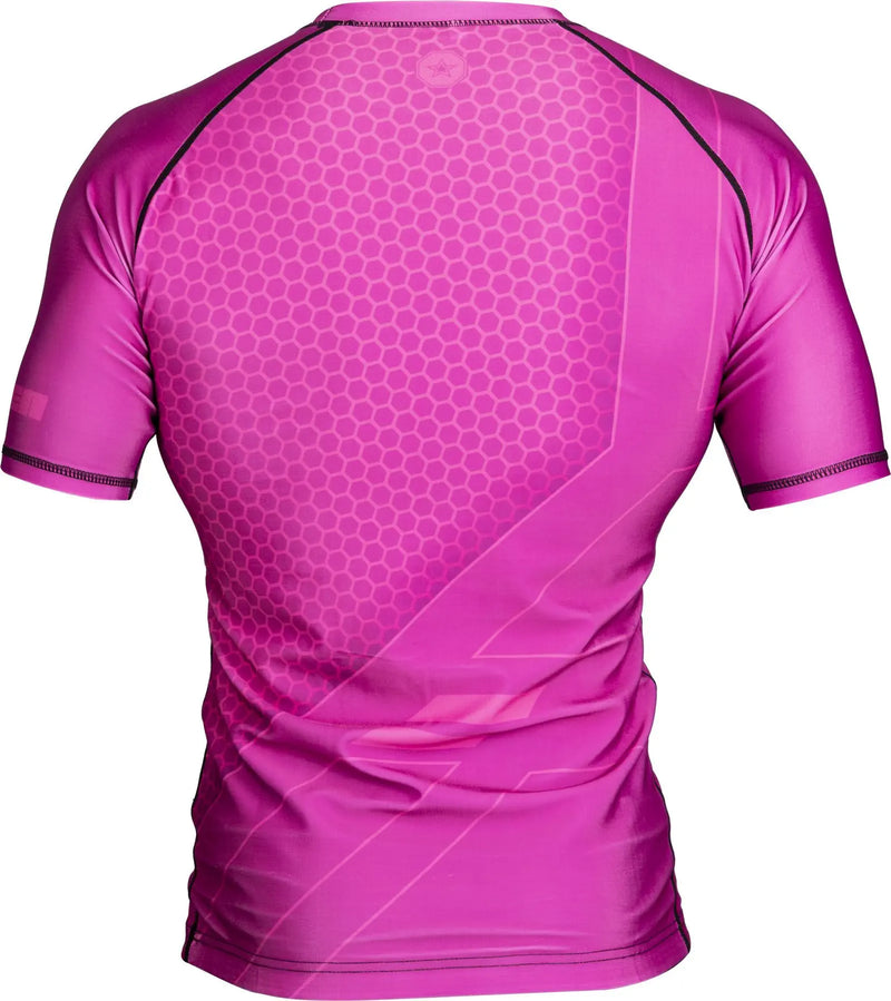 Rash Guard - TOP TEN - 'COMBat' - Lyhythihainen - Pinkki