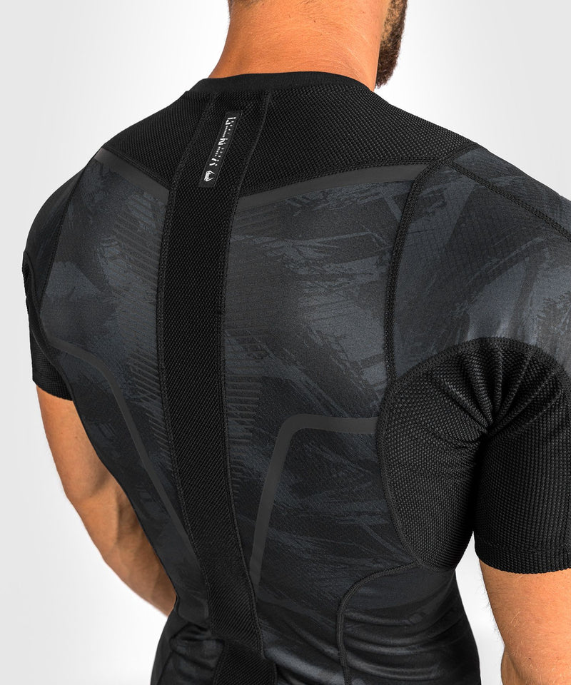 Rashguard - Venum - Electron 3.0 - Lyhythihainen - Musta