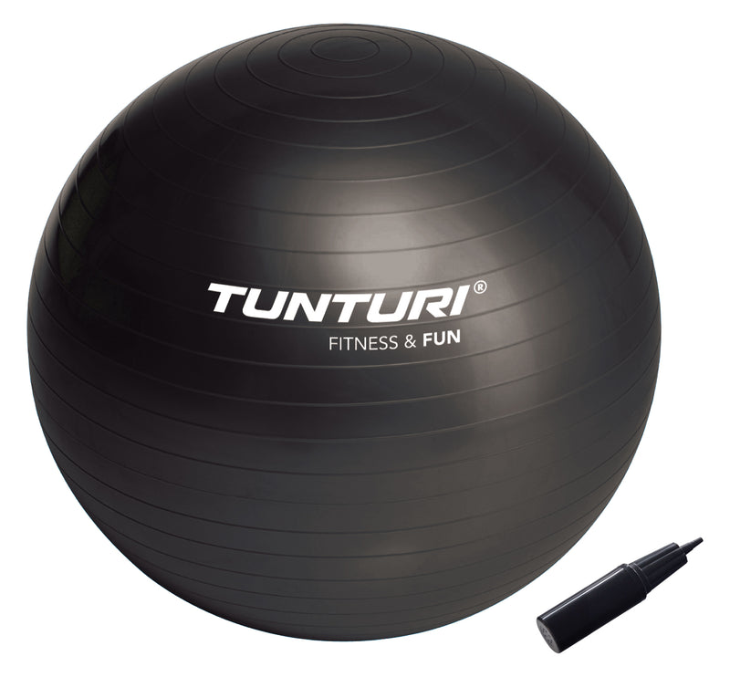 Treenipallo - Tunturi - Gymball - 55 cm - Musta
