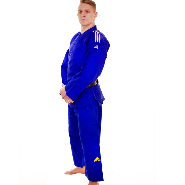 Adidas judo gi - Champion 2.0 - IJF Red Label - Slim Fit - Sininen/Keltainen