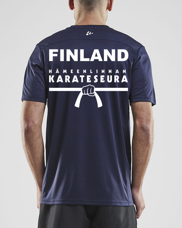 T-Shirt - Print - 'Hämeenlinnan karateseuran tekninen t-paita, miesten