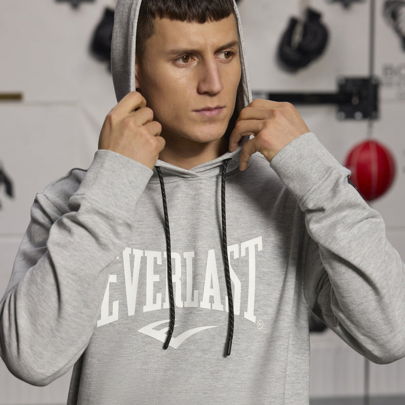 Hoodie - Everlast - 'Iconic Maximized Logo' - Grey