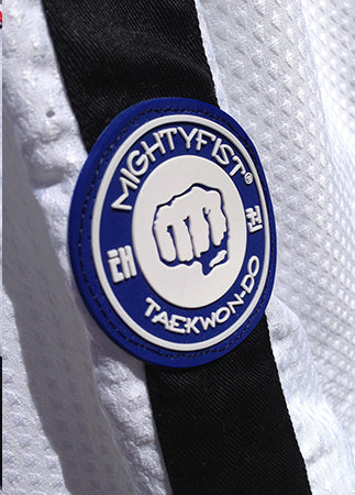 Taekwondo Uniform - Mighty Fist - 'Matrix Dan' - White/Black