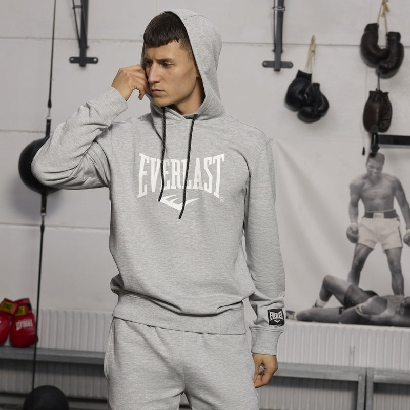 Hoodie - Everlast - 'Iconic Maximized Logo' - Grey