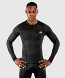 Rash Guard - Venum - 'G-Fit' - Musta-Kultainen
