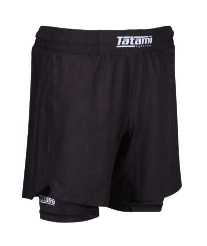 Shortsit - Tatami Fightwear - 'Dual Layer Grappling shorts' - Musta