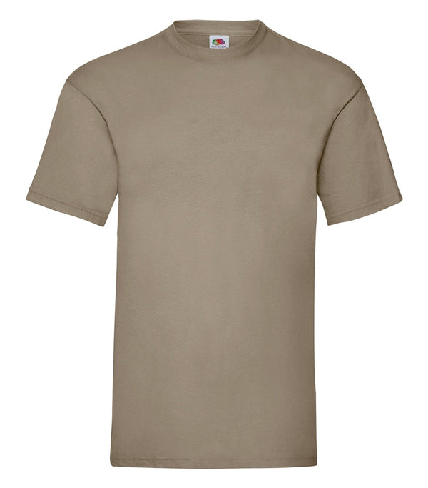 T-paita - Fruit of the Loom - 'Valueweight T' - Khaki