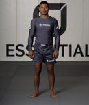 Shortsit - Tatami Fightwear - Impact - Mid Cut Grappling Shorts - Harmaa