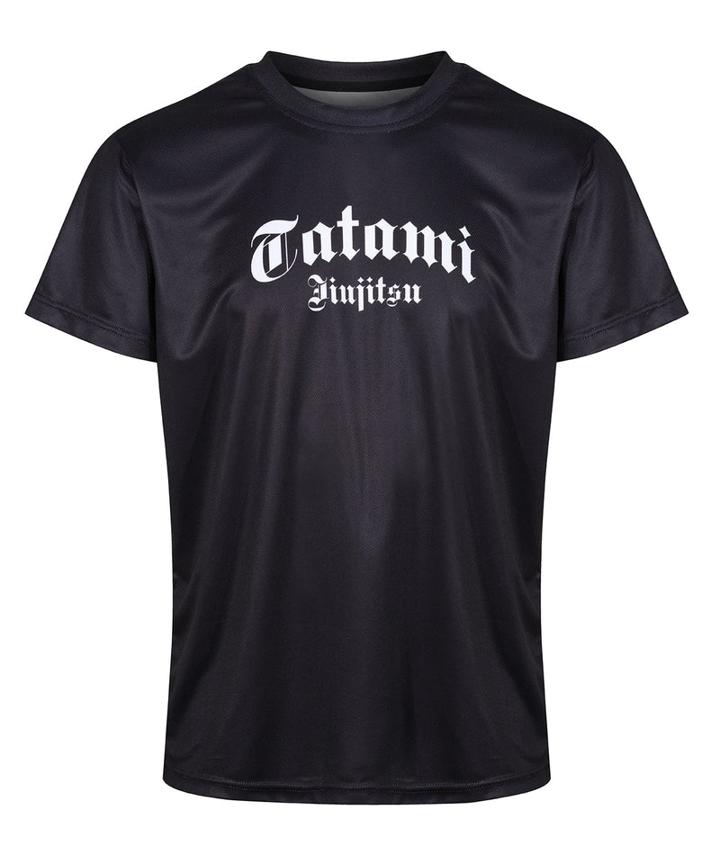 T-Paita - Tatami Fightwear - 'Gothic' - mesh grapple - Musta