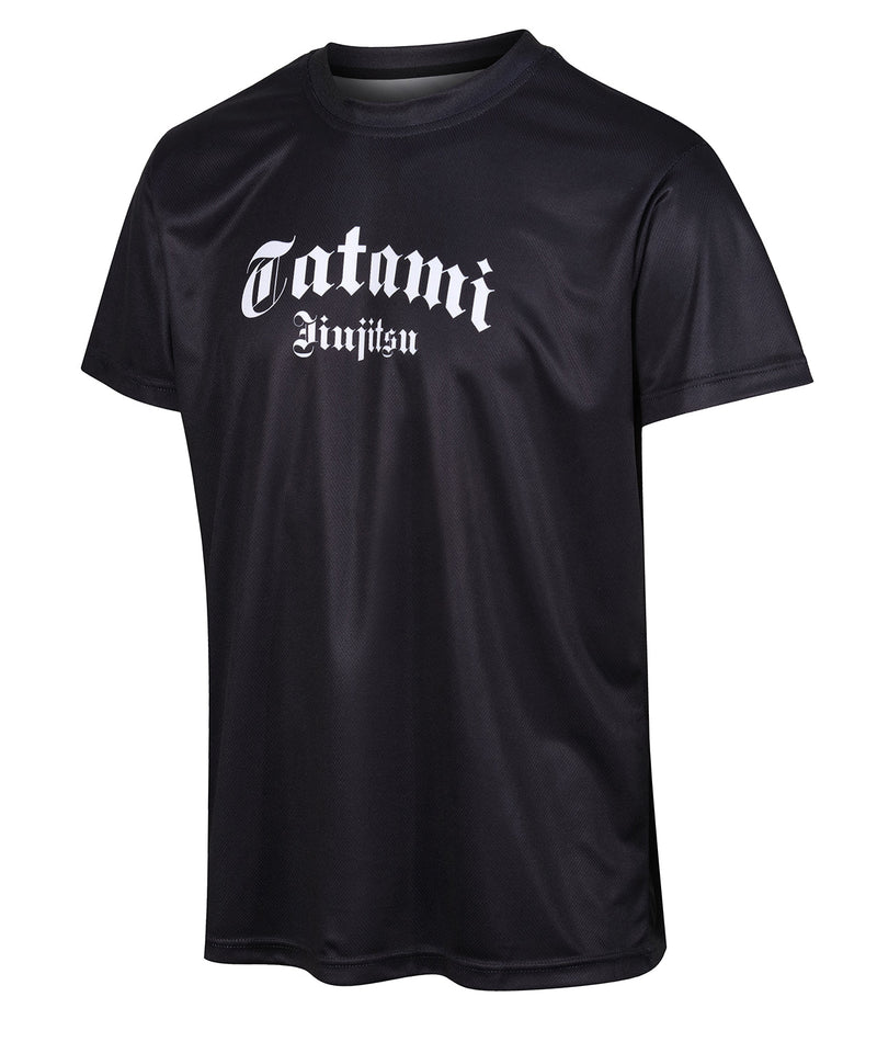 T-Paita - Tatami Fightwear - 'Gothic' - mesh grapple - Musta