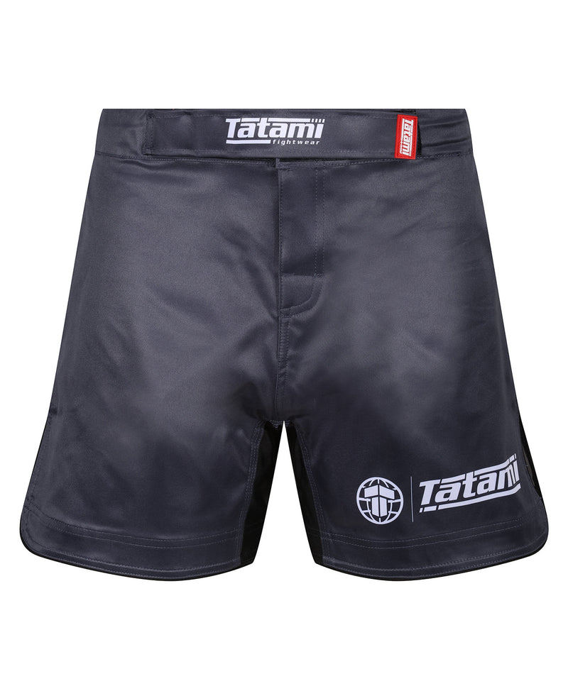 Shortsit - Tatami Fightwear - Impact - Mid Cut Grappling Shorts - Harmaa
