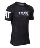 Rashguard - Tatami Fightwear - 'Raven' - Lyhyt hihainen - Musta