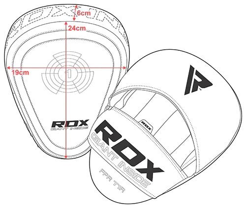 Pistehanskat - RDX - 'T1' Curved - Punainen/Musta